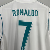 2017/18 REAL MADRID RONALDO #7 HOME SHIRT (XL) ADIDAS