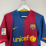 2006/07 BARCELONA RONALDINHO #10 HOME SHIRT (M) NIKE