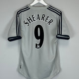 2002/03 NEWCASTLE UNITED SHEARER #9 AWAY SHIRT (M) ADIDAS