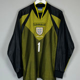 1998/99 ENGLAND SEAMAN #1 GK SHIRT (L) UMBRO