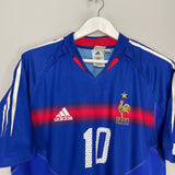 2004/06 FRANCE ZIDANE #10 HOME SHIRT (L) ADIDAS