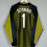 1998/99 ENGLAND SEAMAN #1 GK SHIRT (L) UMBRO