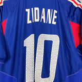 2004/06 FRANCE ZIDANE #10 HOME SHIRT (L) ADIDAS