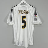 2004/05 REAL MADRID ZIDANE #5 HOME SHIRT (L) ADIDAS