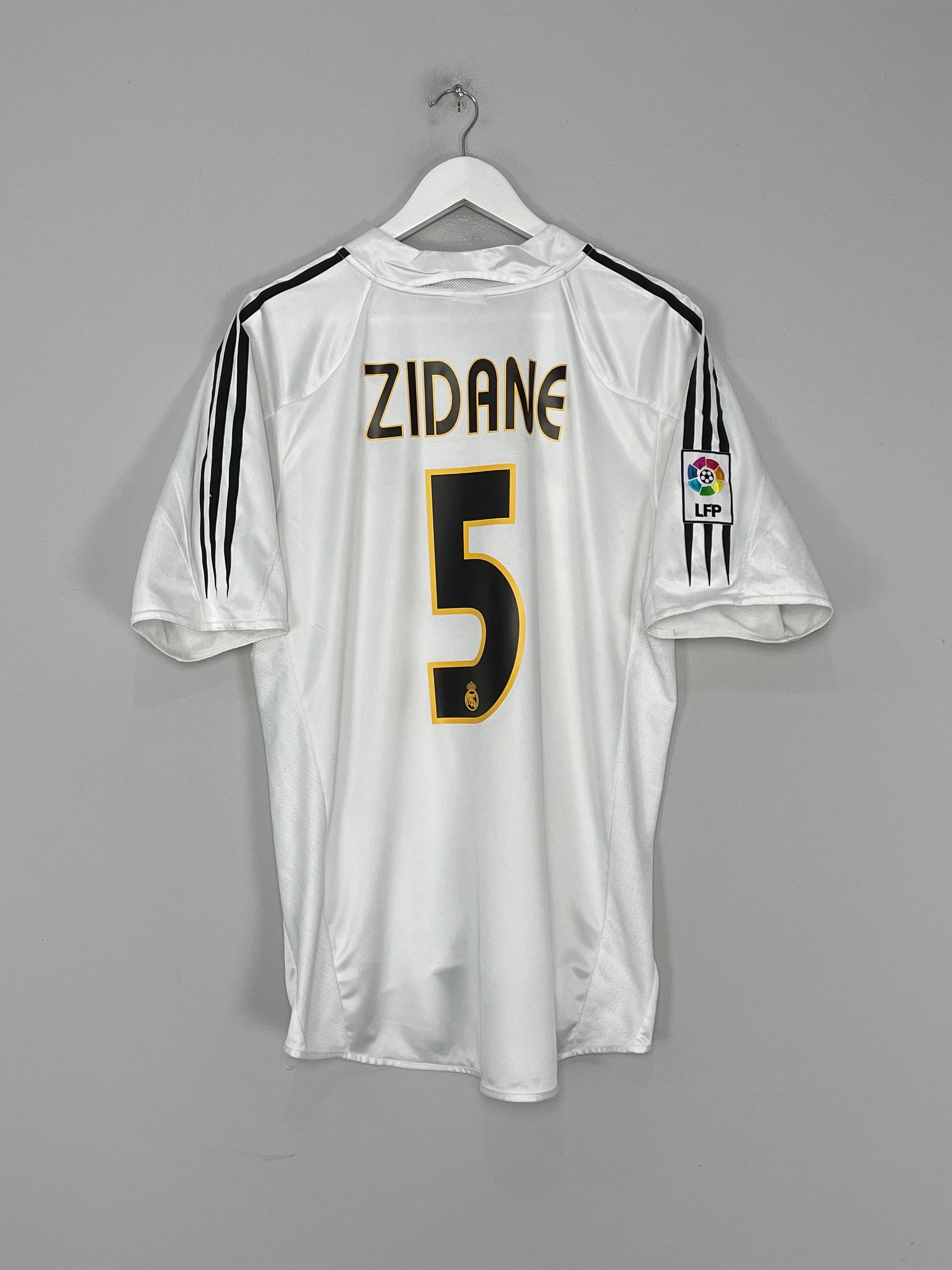 2004/05 REAL MADRID ZIDANE #5 HOME SHIRT (L) ADIDAS