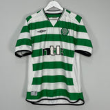 2001/03 CELTIC LARSSON #7 HOME SHIRT (L) UMBRO