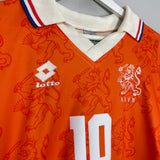 1994 NETHERLANDS BERGKAMP #10 HOME SHIRT (L) LOTTO