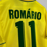 1994/96 BRAZIL ROMARIO #11 HOME SHIRT (L) UMBRO