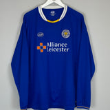 2005/06 LEICESTER CITY L/S HOME SHIRT (XXL) JJB