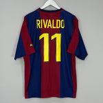 1998/00 BARCELONA RIVALDO #11 HOME SHIRT (L) NIKE