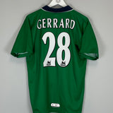 1999/00 LIVERPOOL GERRARD #28 AWAY SHIRT (S) REEBOK