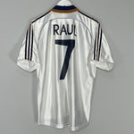 1998/00 REAL MADRID RAUL #7 HOME SHIRT (M) ADIDAS