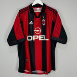 1998/00 AC MILAN MALDINI #3 HOME SHIRT (XL) ADIDAS