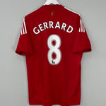 2008/10 LIVERPOOL GERRARD #8 HOME SHIRT (M) ADIDAS