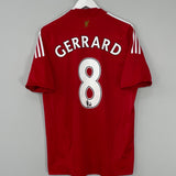 2008/10 LIVERPOOL GERRARD #8 HOME SHIRT (M) ADIDAS