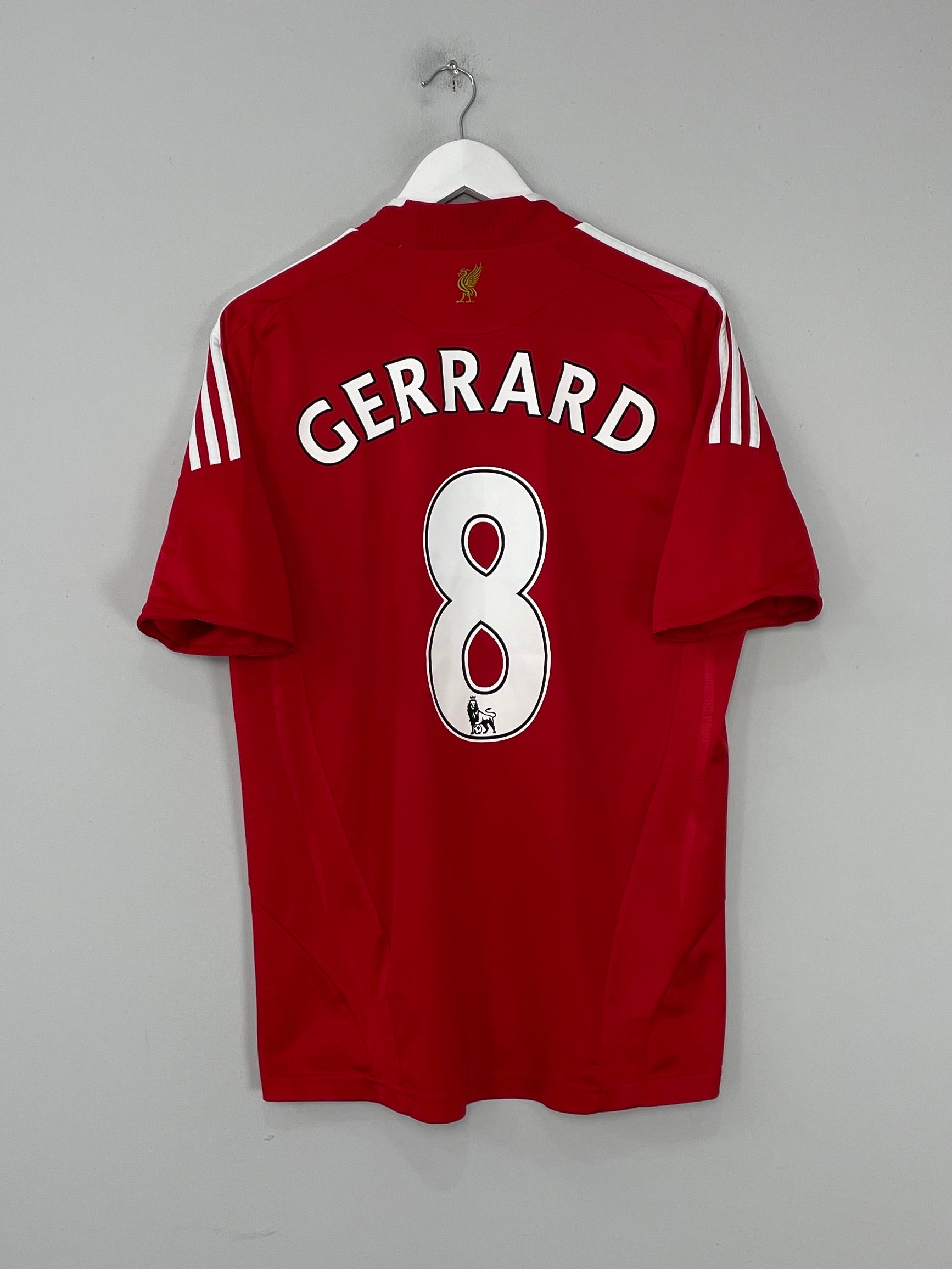 2008/10 LIVERPOOL GERRARD #8 HOME SHIRT (M) ADIDAS