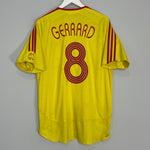 2006/07 LIVERPOOL GERRARD #8 AWAY SHIRT (L) ADIDAS