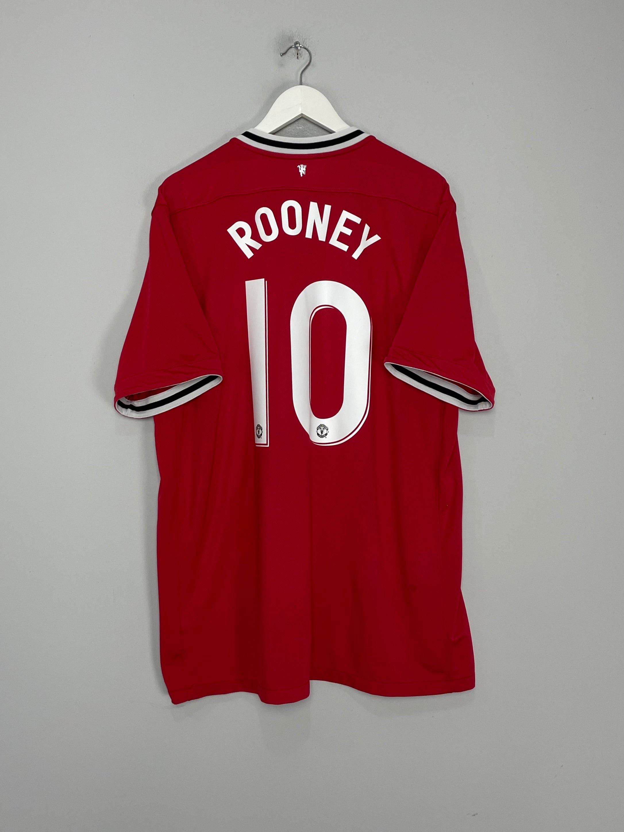 2011/12 MANCHESTER UNITED ROONEY #10 HOME SHIRT (XXL) NIKE