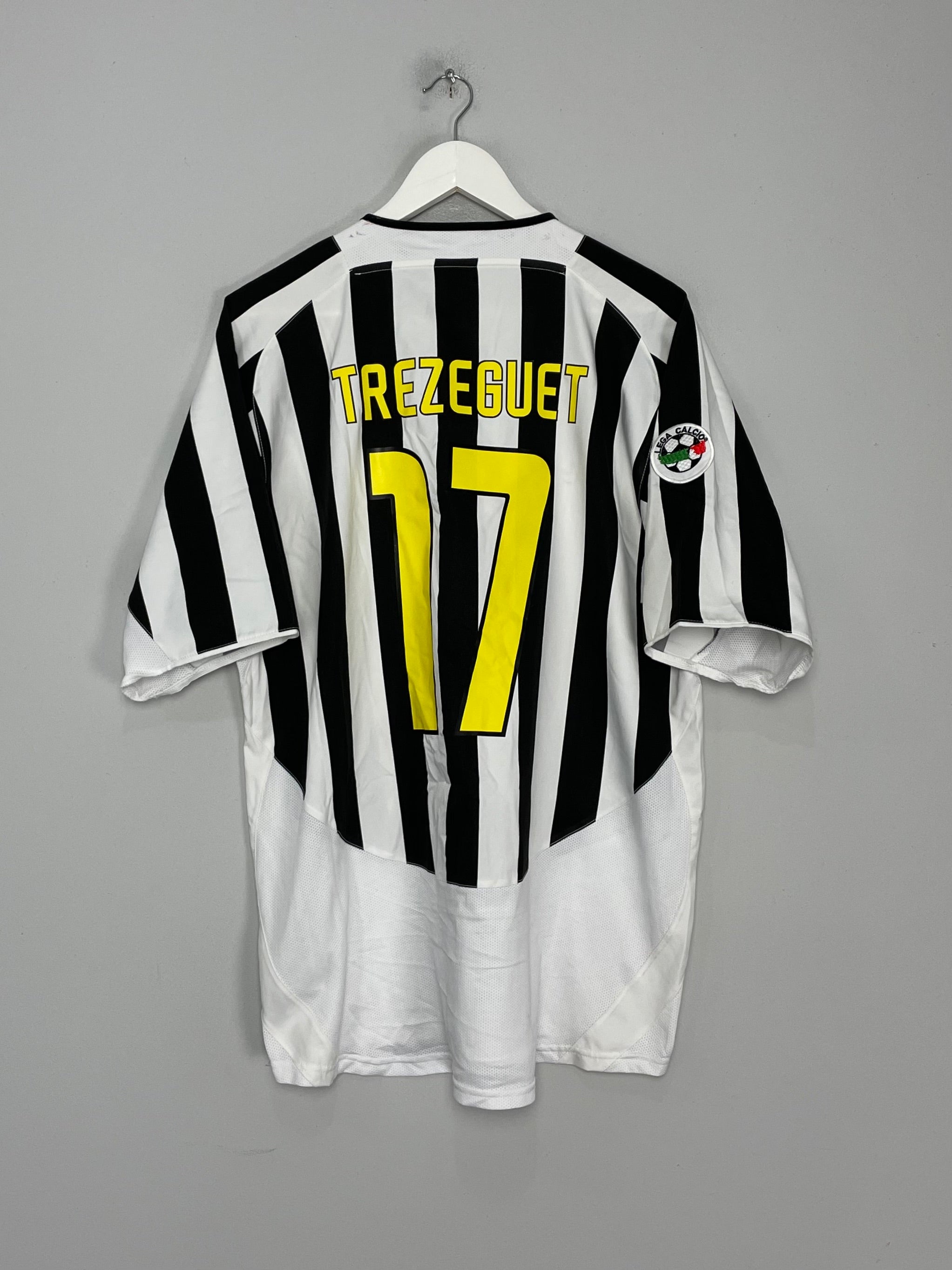 2003/04 JUVENTUS TREZEGUET #17 HOME SHIRT (XL) NIKE