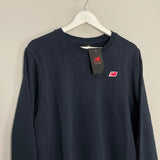 NEW BALANCE *BNWT* NAVY CREW NECK SWEATER (MULTIPLE SIZES) JUMPER