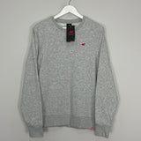 NEW BALANCE *BNWT* GREY CREW NECK SWEATER (MULTIPLE SIZES) JUMPER