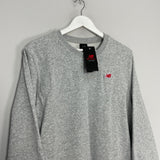 NEW BALANCE *BNWT* GREY CREW NECK SWEATER (MULTIPLE SIZES) JUMPER