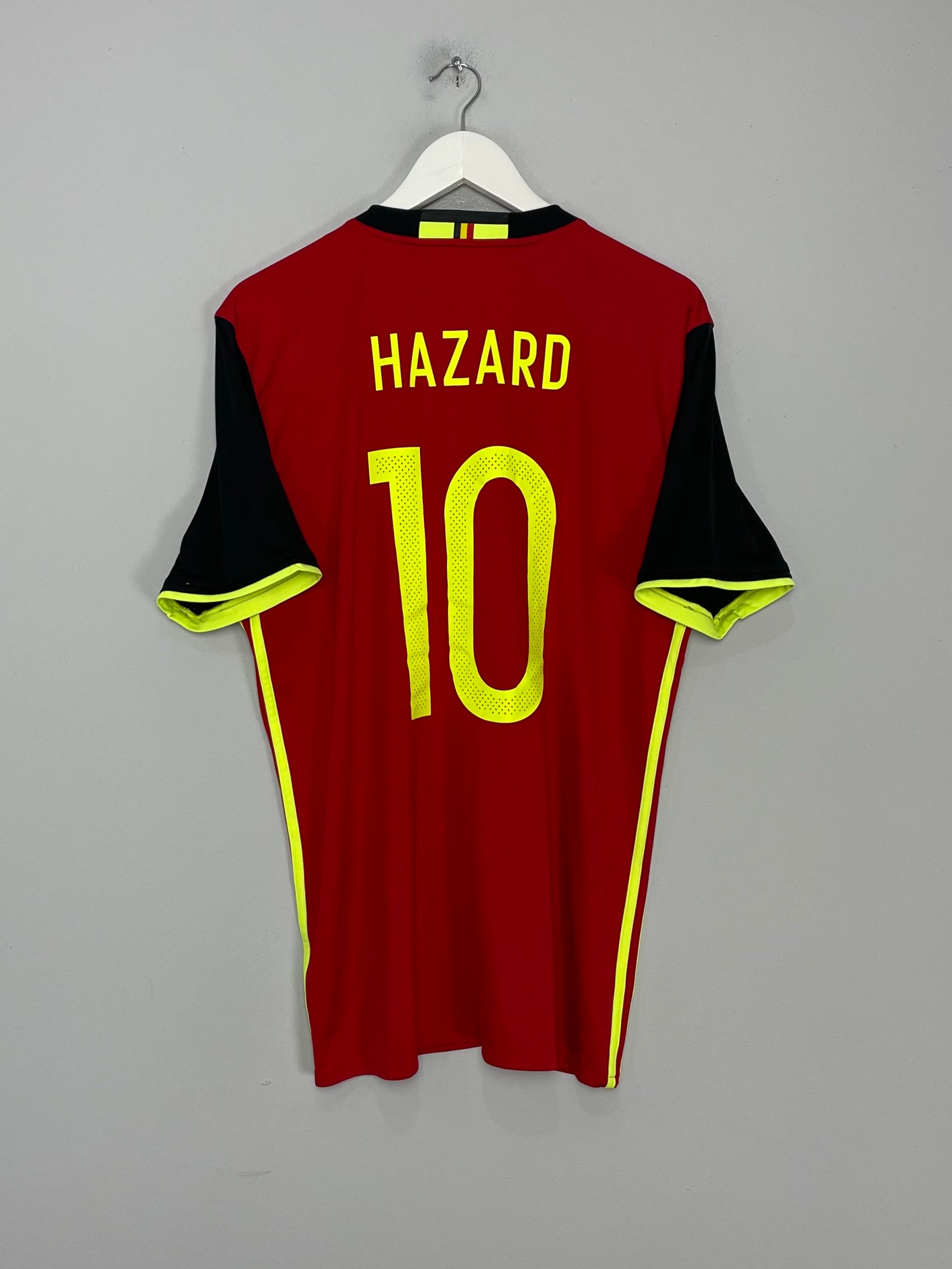 2016/17 BELGIUM HAZARD #10 HOME SHIRT (L) ADIDAS