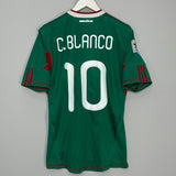 2010/11 MEXICO C.BLANCO #10 *PLAYER ISSUE* HOME SHIRT (L) ADIDAS