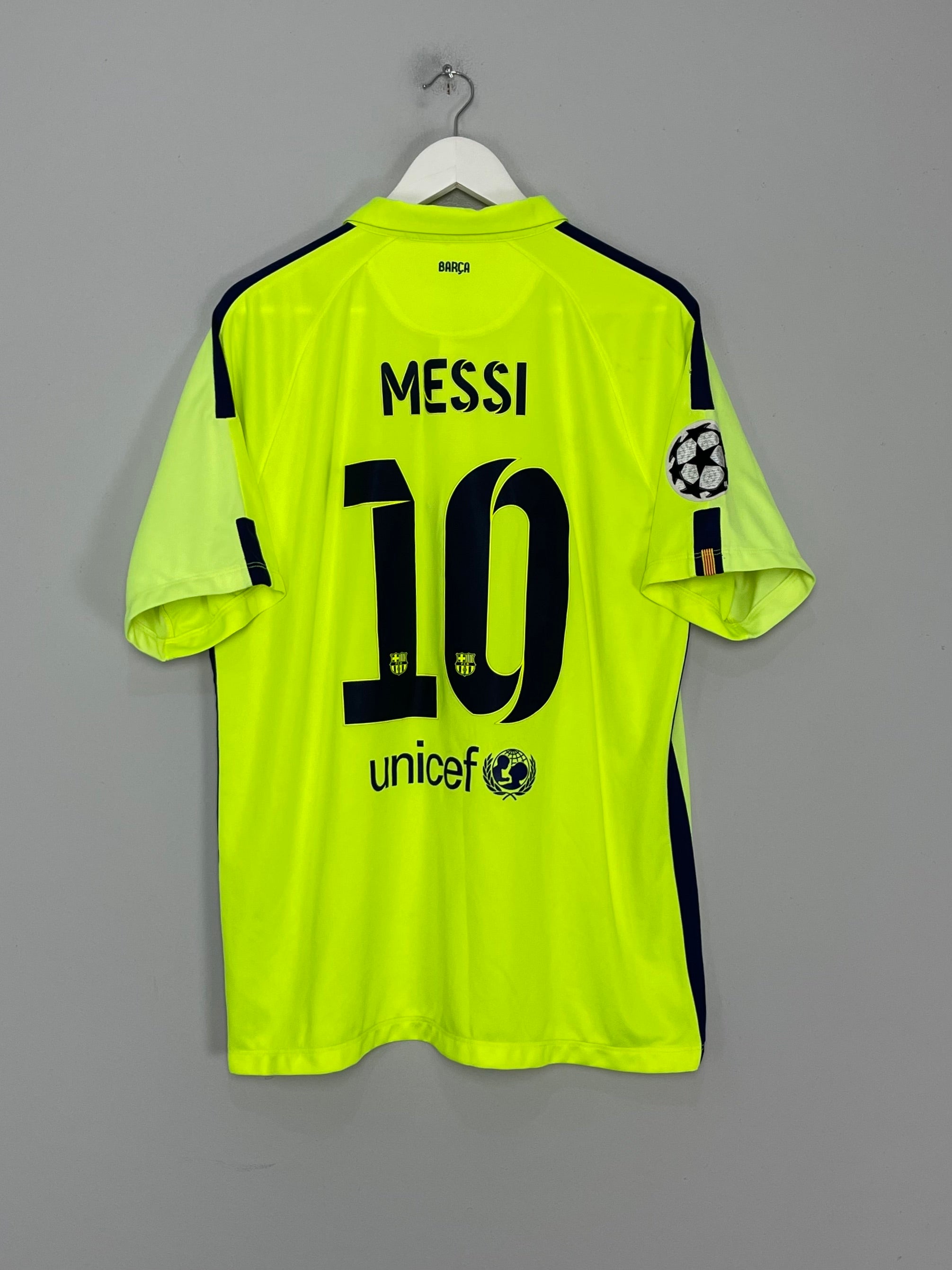 2014/15 BARCELONA MESSI #10 C/L THIRD SHIRT (XL) NIKE