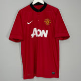 2013/14 MANCHESTER UNITED VIDIC #15 HOME SHIRT (XL) NIKE