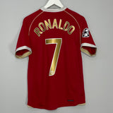 2006/07 MANCHESTER UNITED RONALDO #7 C/L HOME SHIRT (S) NIKE