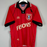 1993/95 IPSWICH TOWN AWAY SHIRT (M) UMBRO