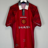 1996/98 MANCHESTER UNITED CANTONA #7 HOME SHIRT (L) UMBRO