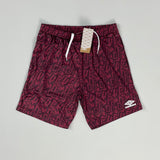 UMBRO *BNWT* CLARET GRAFFITI SHORTS (MULTIPLE SIZES) WITH POCKETS