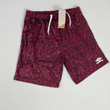 UMBRO *BNWT* CLARET GRAFFITI SHORTS (MULTIPLE SIZES) WITH POCKETS