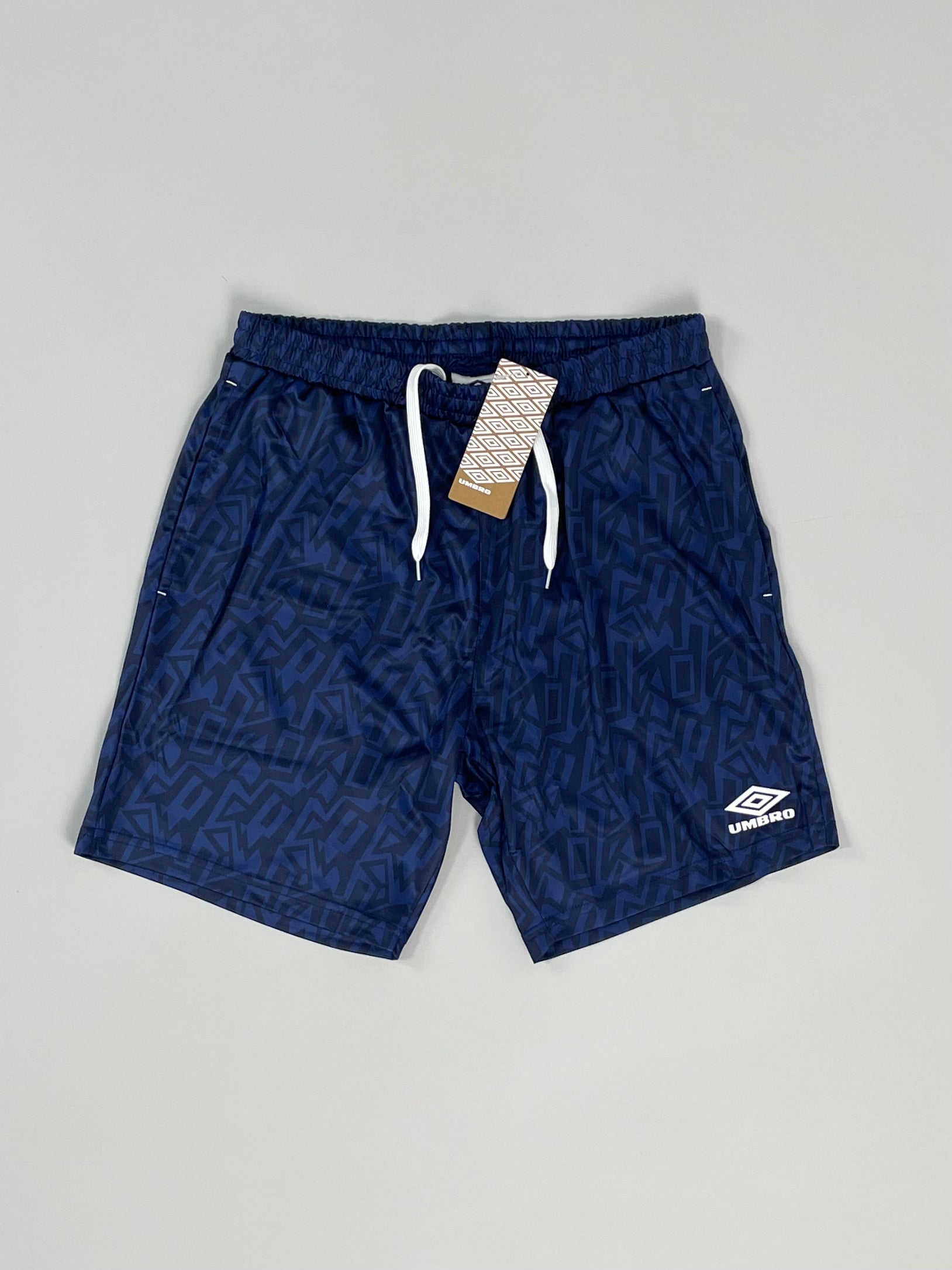 CULT KITS - UMBRO *BNWT* NAVY GRAFFITI SHORTS (MULTIPLE SIZES) WITH ...