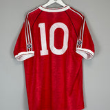 1990/92 MANCHESTER UNITED #10 *BNWT* ADIDAS ORIGINALS HOME SHIRT (XL) ADIDAS