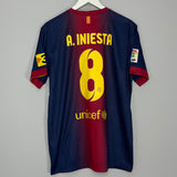 2012/13 BARCELONA A.INIESTA #8 HOME SHIRT (L) NIKE