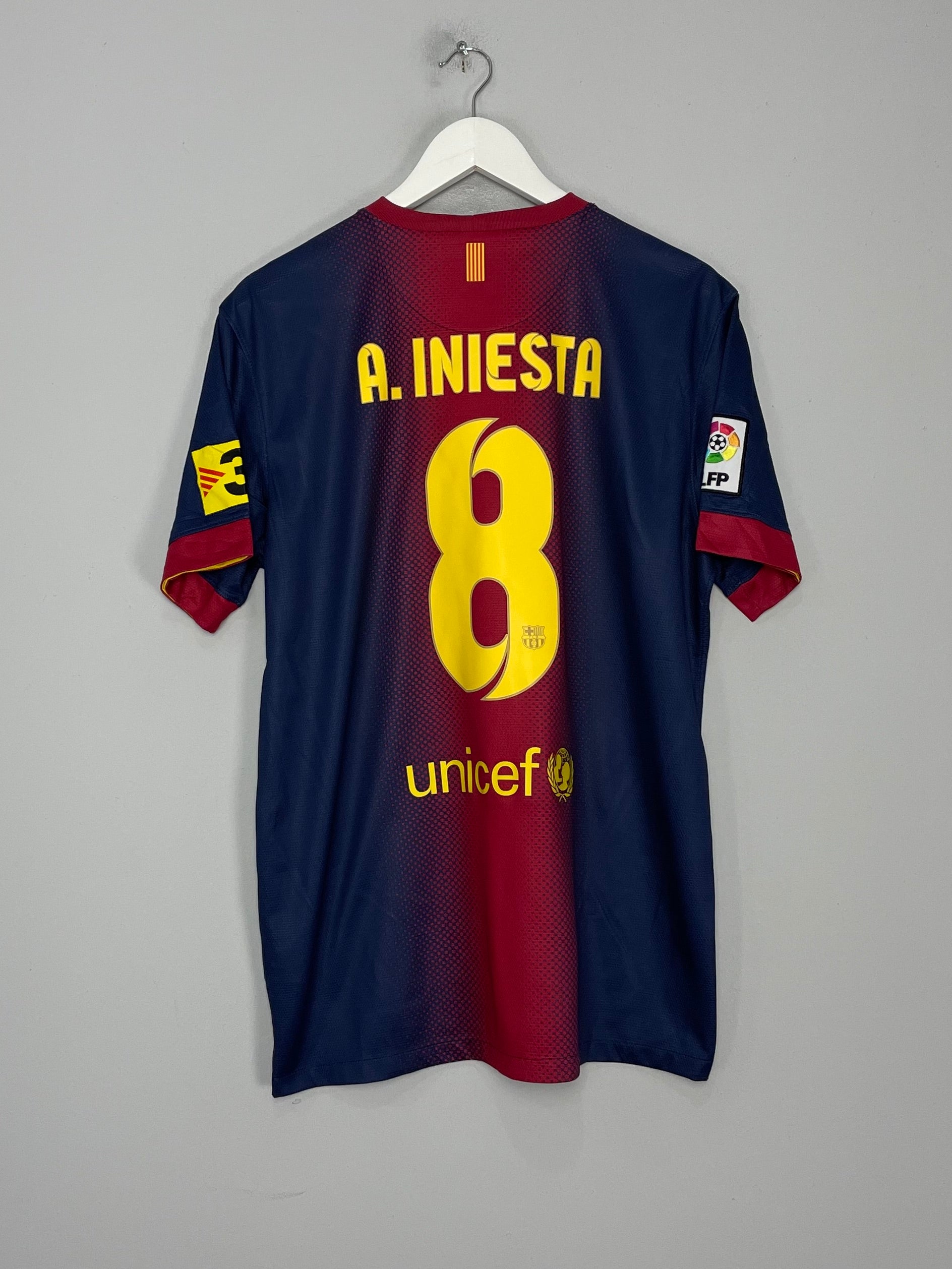 2012/13 BARCELONA A.INIESTA #8 HOME SHIRT (L) NIKE