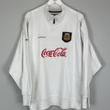 1998/00 ARGENTINA 1/4 ZIP (M) REEBOK