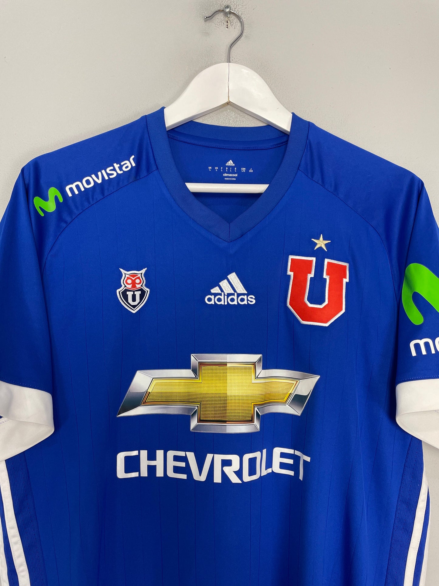 2017 UNIVERSIDAD DE CHILE HOME SHIRT (L) ADIDAS