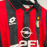 1994/95 AC MILAN L/S HOME SHIRT (M) LOTTO