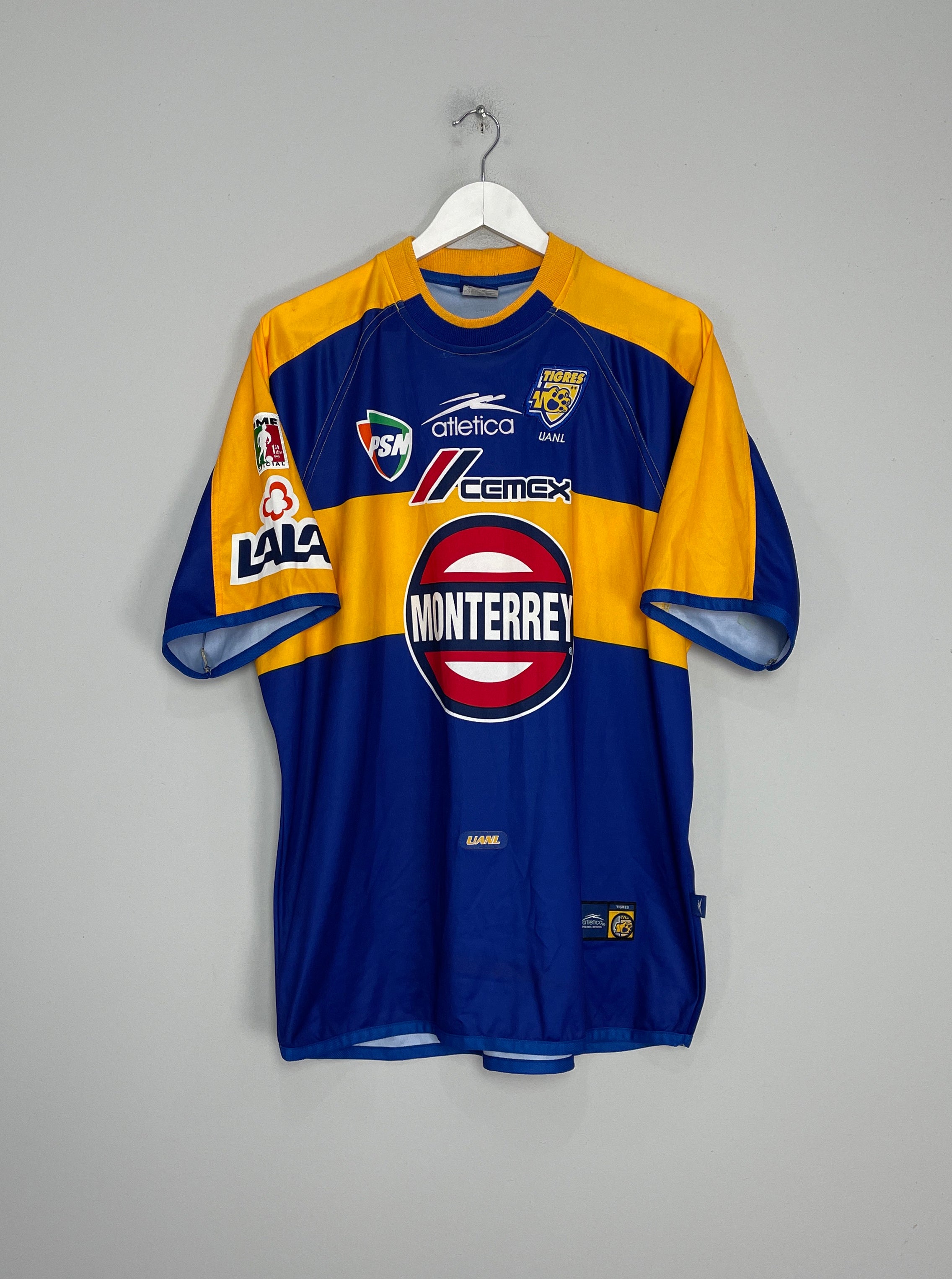 2001/02 TIGRES HOME SHIRT (XL) ATLETICA