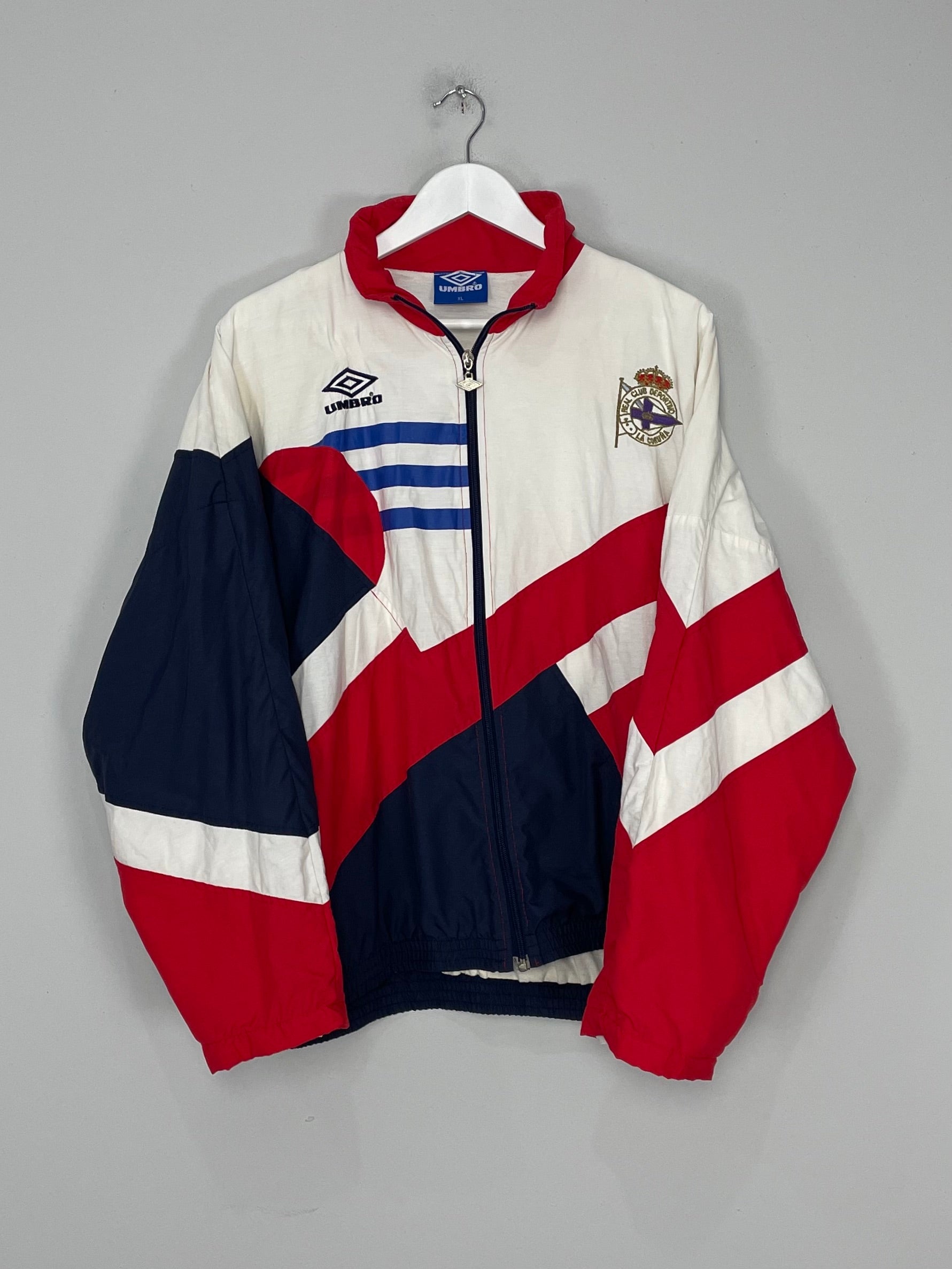 1993/94 DEPORTIVO LA CORUNA TRACK JACKET (XL) UMBRO