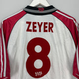 1997/98 STUTTGART ZEYER #8 HOME SHIRT (L) ADIDAS