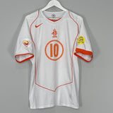 2004/06 NETHERLANDS V.NISTELROOY #10 AWAY SHIRT (L) NIKE