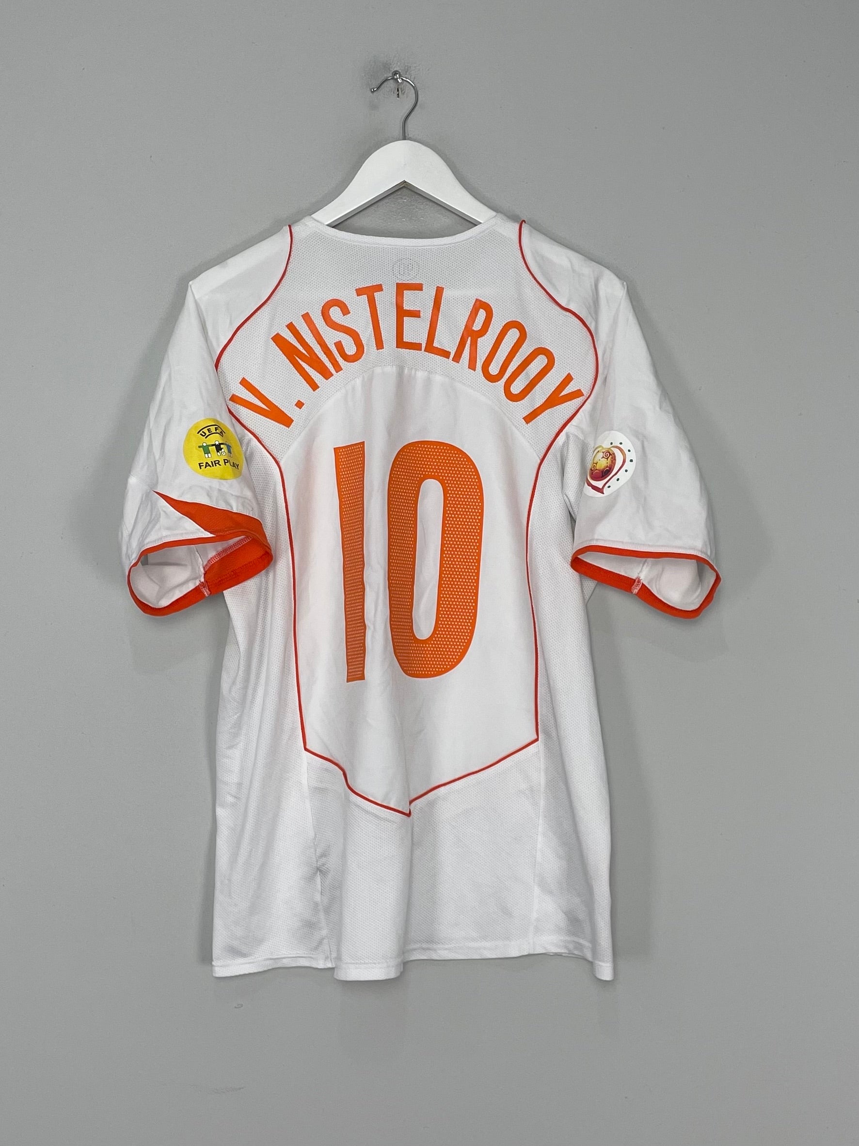 2004/06 NETHERLANDS V.NISTELROOY #10 AWAY SHIRT (L) NIKE