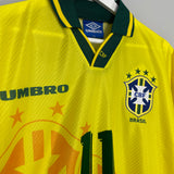 1994/96 BRAZIL ROMARIO #11 *BNWOT* HOME SHIRT (XXL) UMBRO