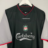 2002/04 LIVERPOOL BAROS #5 AWAY SHIRT (XL) REEBOK