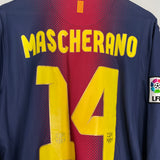 2012/13 BARCELONA MASCHERANO #14 L/S HOME SHIRT (L) NIKE